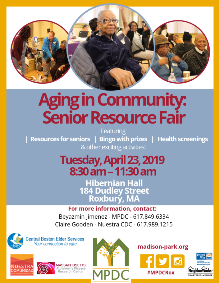 Get ready for our annual Senior Resource Fair! Madison Park